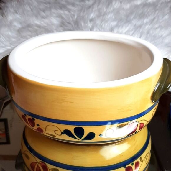 COPY - HOME GARDEN Stoneware Collection Party‎ Hand Painted Casserole Dish - Picture 3 of 9